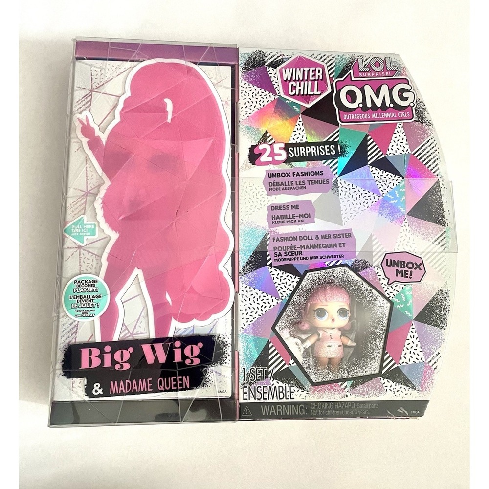 LOL Surprise Winter Chill OMG Fashion Doll BIG WIG & MADAME QUEEN NEW WITH BOX